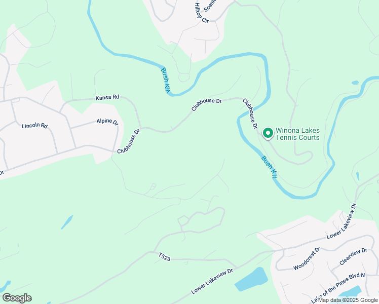 map of restaurants, bars, coffee shops, grocery stores, and more near Alpine Drive in Monroe County