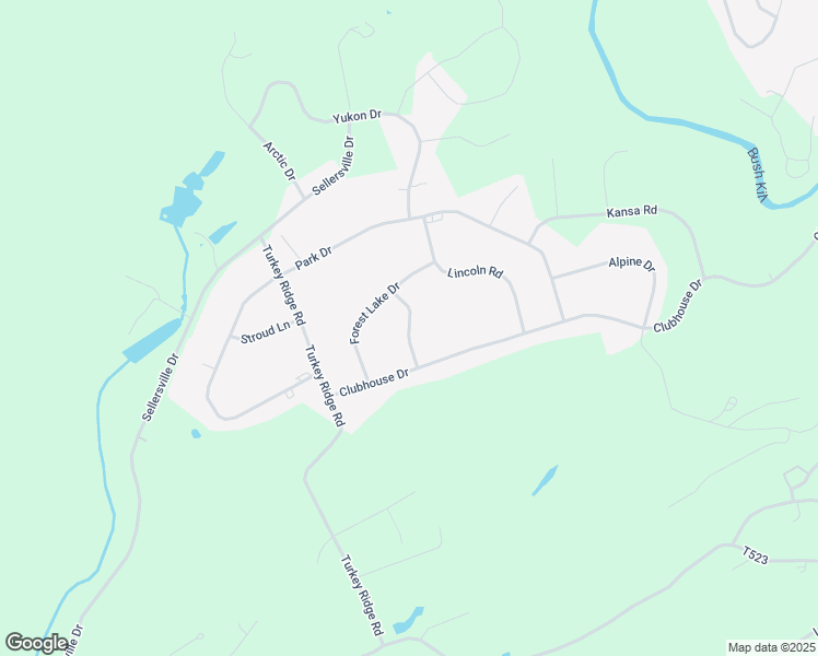 map of restaurants, bars, coffee shops, grocery stores, and more near Sugar Maple Lane in East Stroudsburg