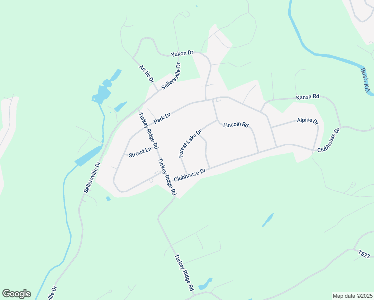 map of restaurants, bars, coffee shops, grocery stores, and more near 2041 Forest Lake Drive in East Stroudsburg