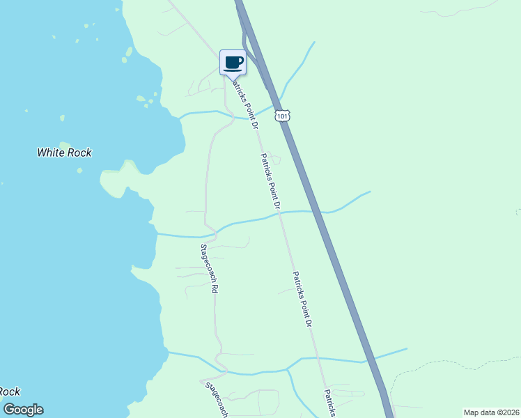 map of restaurants, bars, coffee shops, grocery stores, and more near 1316 Patricks Point Drive in Trinidad