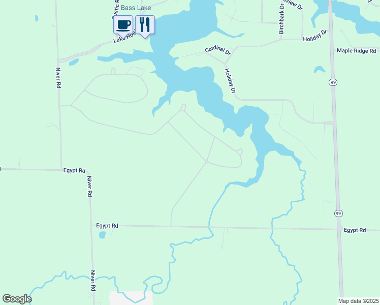 map of restaurants, bars, coffee shops, grocery stores, and more near 543 Lisa Lane in Willard