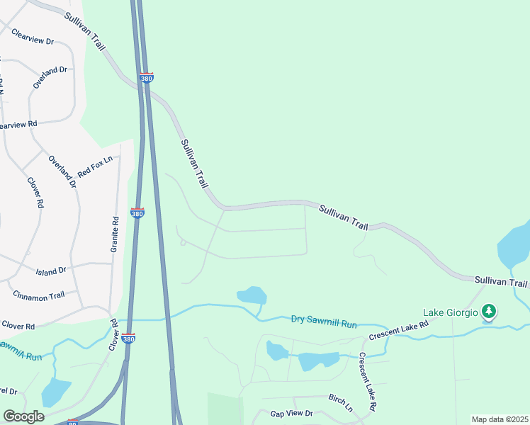 map of restaurants, bars, coffee shops, grocery stores, and more near 850 Sullivan Trail in Monroe County