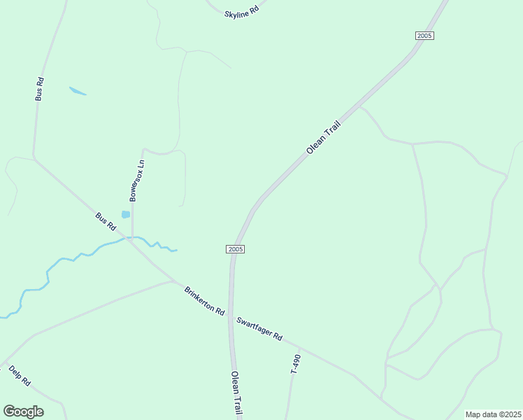 map of restaurants, bars, coffee shops, grocery stores, and more near 6276 Olean Trail in New Bethlehem