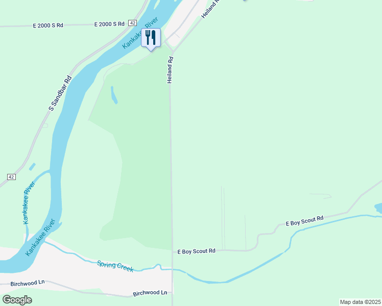 map of restaurants, bars, coffee shops, grocery stores, and more near 2745 South Hieland Road in Saint Anne