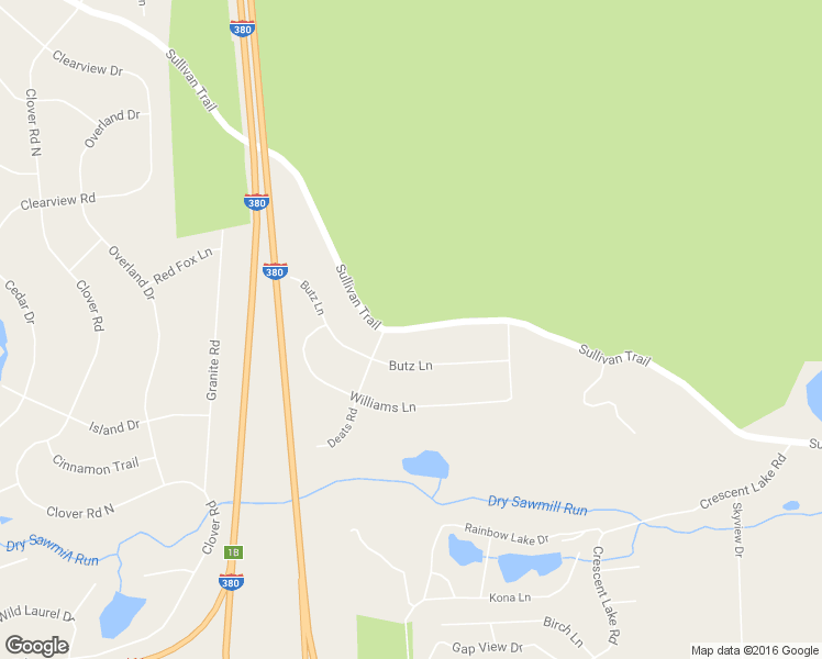 map of restaurants, bars, coffee shops, grocery stores, and more near Sullivan Trail in Pocono Summit