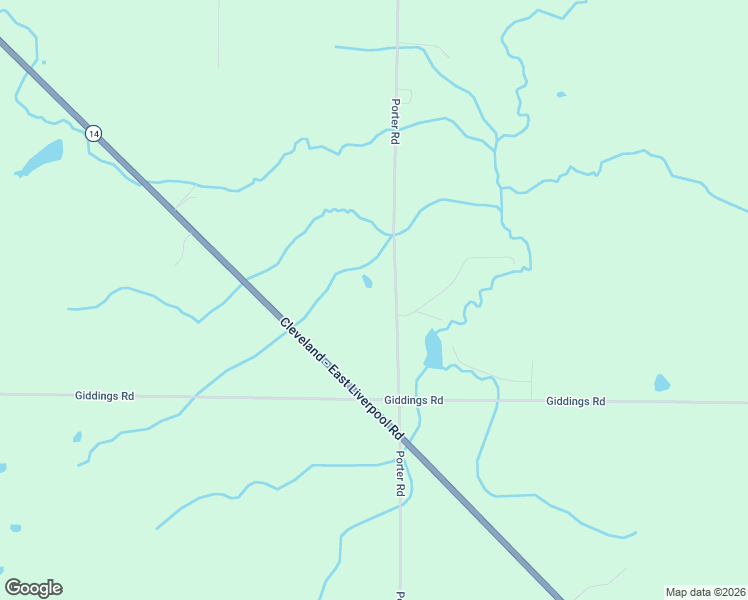 map of restaurants, bars, coffee shops, grocery stores, and more near 3509 Porter Road in Rootstown