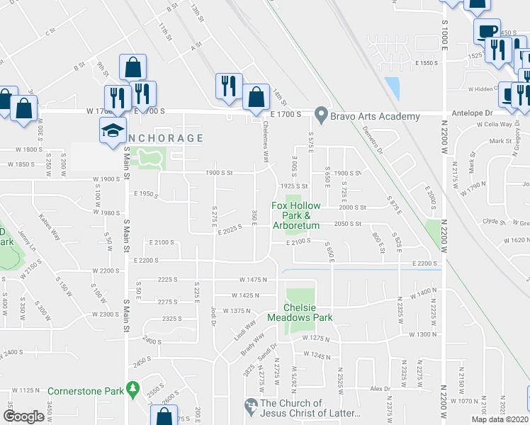 map of restaurants, bars, coffee shops, grocery stores, and more near 1982 350 East Street in Clearfield
