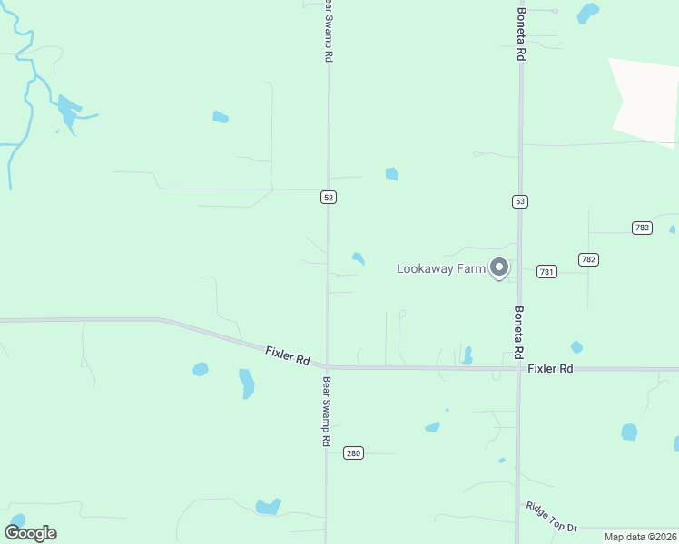 map of restaurants, bars, coffee shops, grocery stores, and more near 6961 Bear Swamp Road in Medina