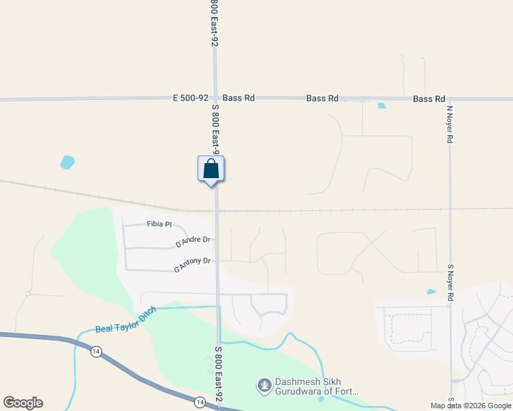 map of restaurants, bars, coffee shops, grocery stores, and more near 714 West County Line Road North in Fort Wayne