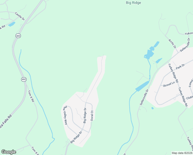 map of restaurants, bars, coffee shops, grocery stores, and more near 1189 Big Ridge Estates in East Stroudsburg