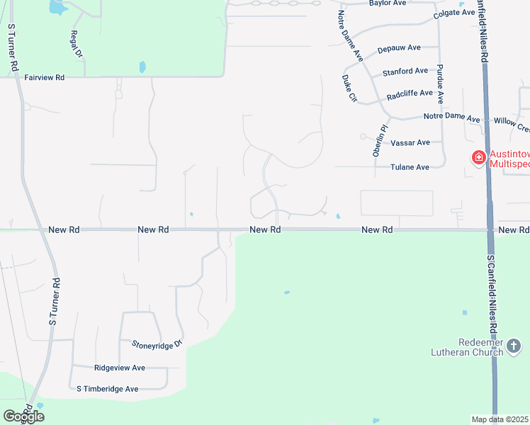 map of restaurants, bars, coffee shops, grocery stores, and more near 5912 Herons Boulevard in Youngstown