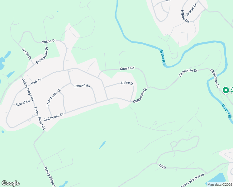 map of restaurants, bars, coffee shops, grocery stores, and more near 459 Winona Lakes in East Stroudsburg