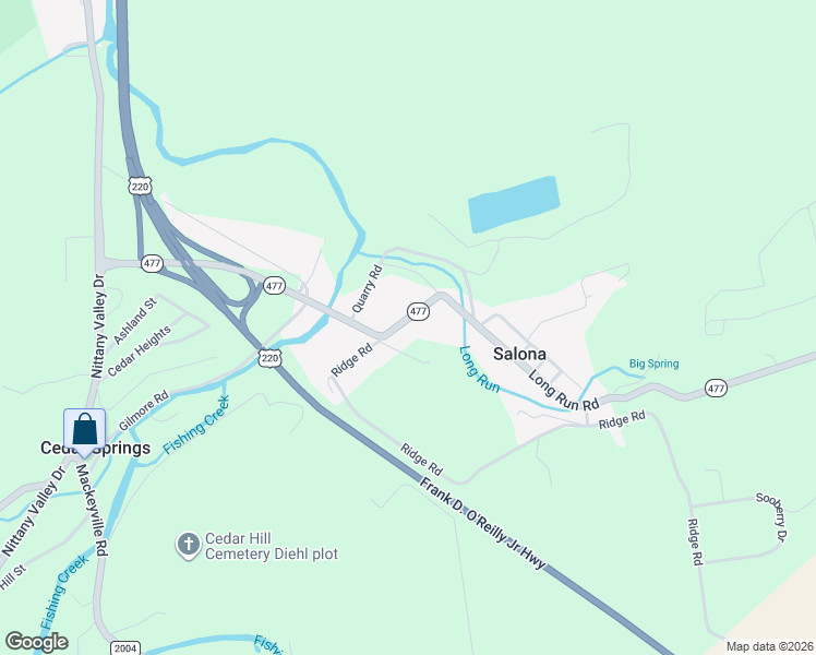 map of restaurants, bars, coffee shops, grocery stores, and more near 332 Long Run Road in Mill Hall