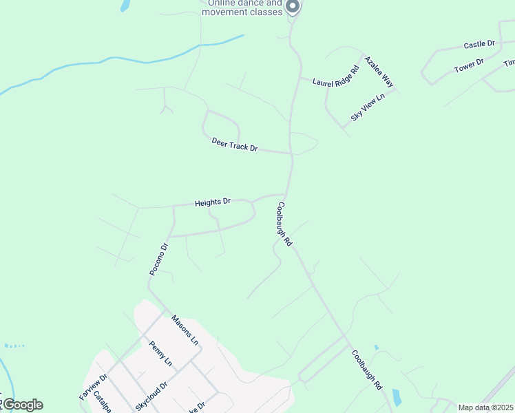map of restaurants, bars, coffee shops, grocery stores, and more near 3131 Pocono Drive in East Stroudsburg