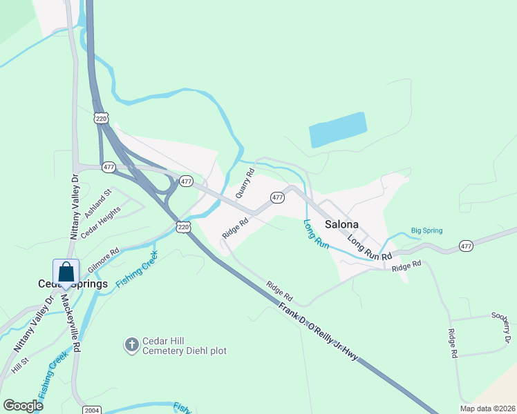 map of restaurants, bars, coffee shops, grocery stores, and more near 332 Long Run Road in Mill Hall