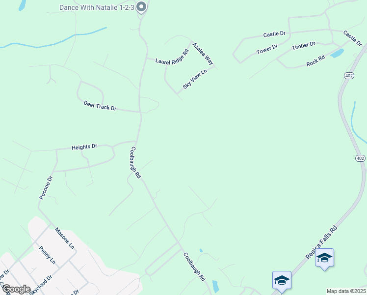 map of restaurants, bars, coffee shops, grocery stores, and more near 8 Summit Drive in East Stroudsburg