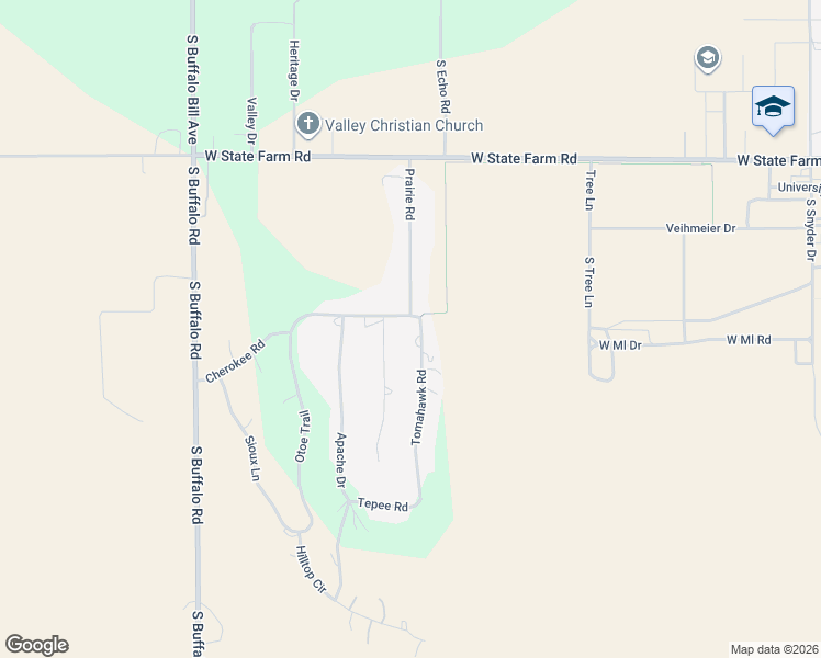 map of restaurants, bars, coffee shops, grocery stores, and more near 638-736 Tomahawk Rd in North Platte