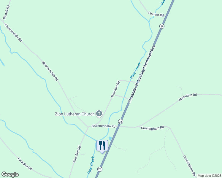 map of restaurants, bars, coffee shops, grocery stores, and more near 3119 Pine Run Road in Mayport