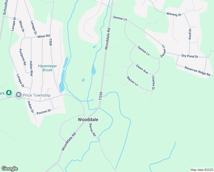 map of restaurants, bars, coffee shops, grocery stores, and more near 682 Wooddale Road in East Stroudsburg