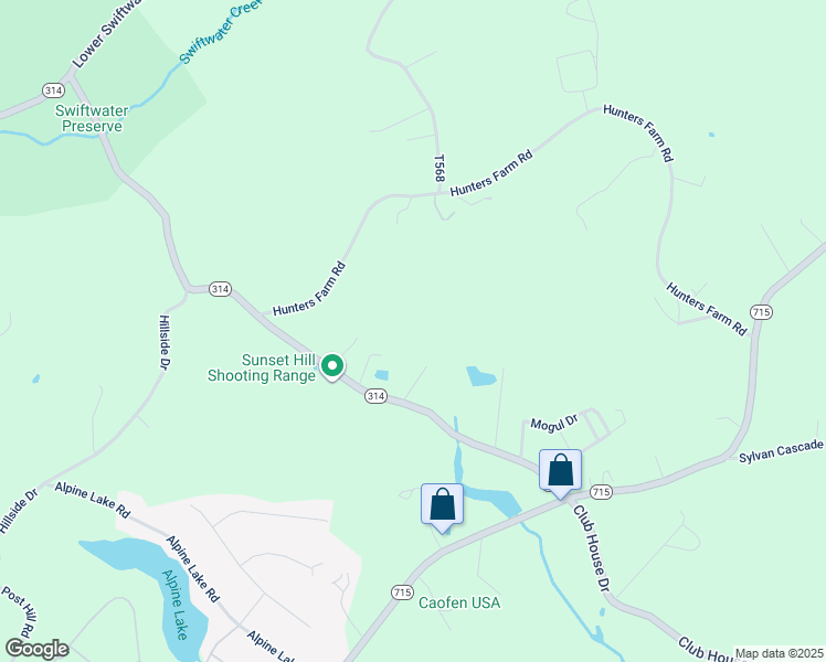 map of restaurants, bars, coffee shops, grocery stores, and more near 2020 Snowflake Lane in Henryville