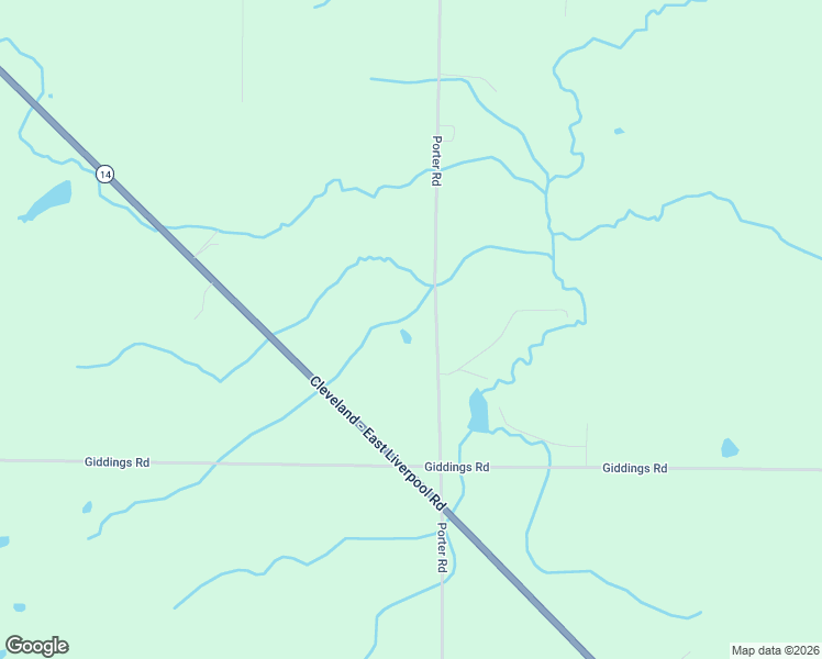 map of restaurants, bars, coffee shops, grocery stores, and more near 3509 Porter Road in Rootstown