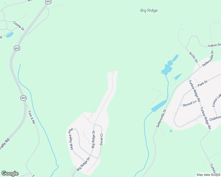 map of restaurants, bars, coffee shops, grocery stores, and more near 1209 Big Ridge Estates in East Stroudsburg