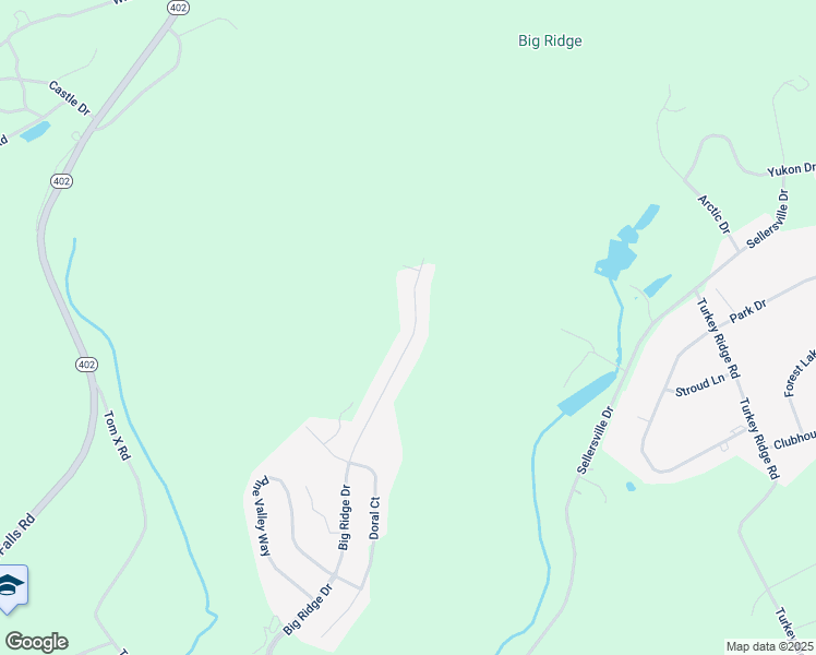 map of restaurants, bars, coffee shops, grocery stores, and more near 1783 Big Ridge Drive in East Stroudsburg