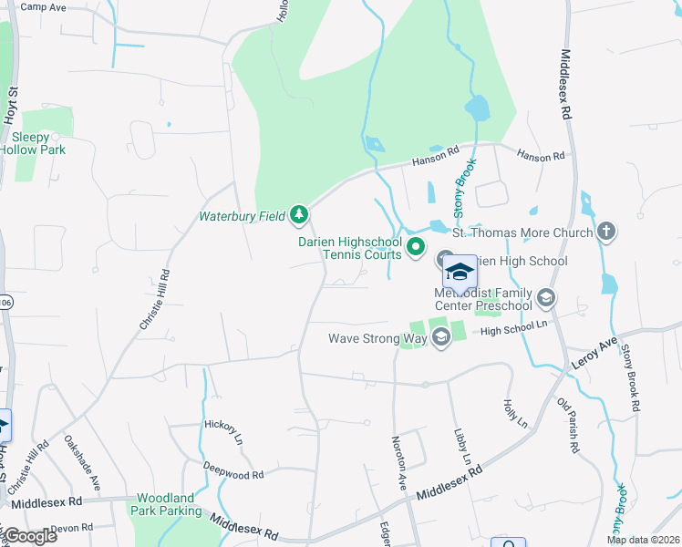 map of restaurants, bars, coffee shops, grocery stores, and more near 354 Hollow Tree Ridge Road in Darien