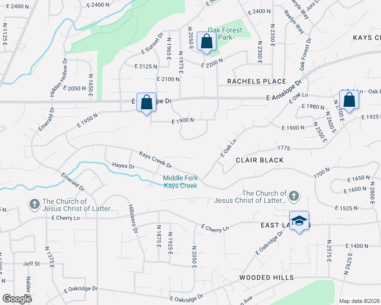 map of restaurants, bars, coffee shops, grocery stores, and more near 2011 Dan Drive in Layton