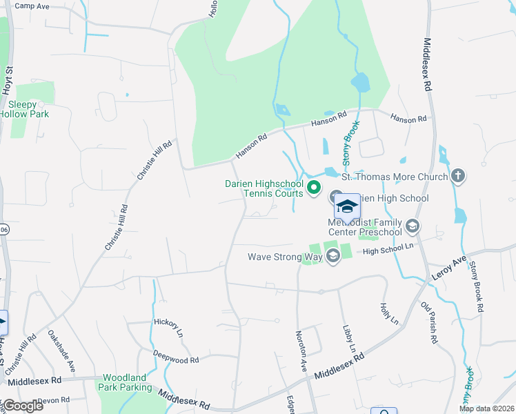 map of restaurants, bars, coffee shops, grocery stores, and more near 354 Hollow Tree Ridge Road in Darien