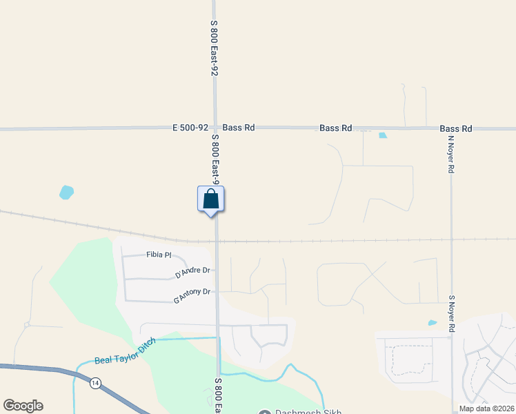 map of restaurants, bars, coffee shops, grocery stores, and more near 920 West County Line Road North in Fort Wayne