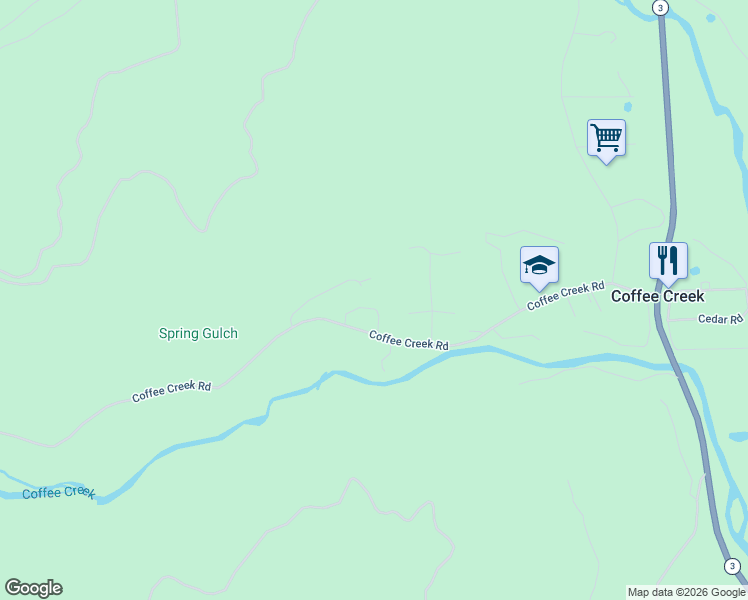 map of restaurants, bars, coffee shops, grocery stores, and more near 60 Dorleska Court in Trinity Center
