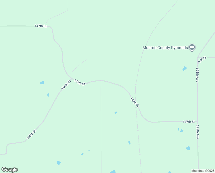 map of restaurants, bars, coffee shops, grocery stores, and more near 147th Street in Albia