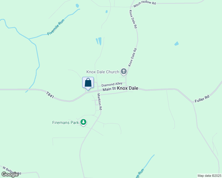 map of restaurants, bars, coffee shops, grocery stores, and more near in Knox Dale