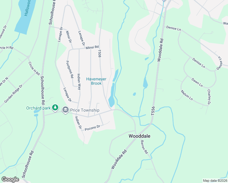 map of restaurants, bars, coffee shops, grocery stores, and more near 1218 Lace Drive in East Stroudsburg