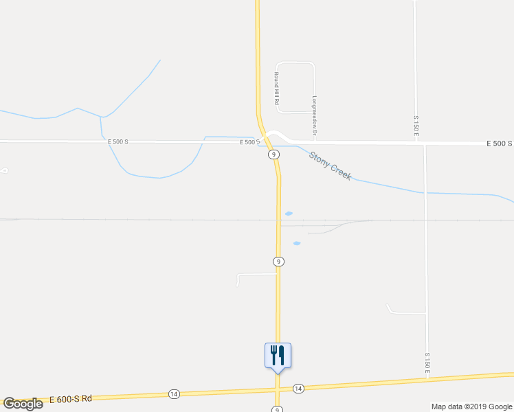 map of restaurants, bars, coffee shops, grocery stores, and more near North State Road 9 in Columbia City