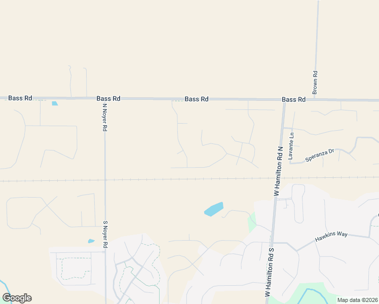 map of restaurants, bars, coffee shops, grocery stores, and more near 13405 Bass Road in Fort Wayne