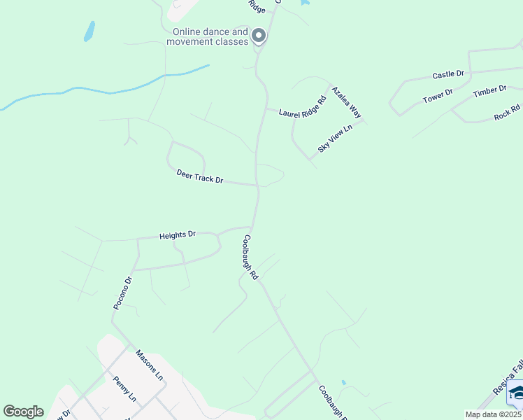 map of restaurants, bars, coffee shops, grocery stores, and more near 338 Coolbaugh Road in East Stroudsburg