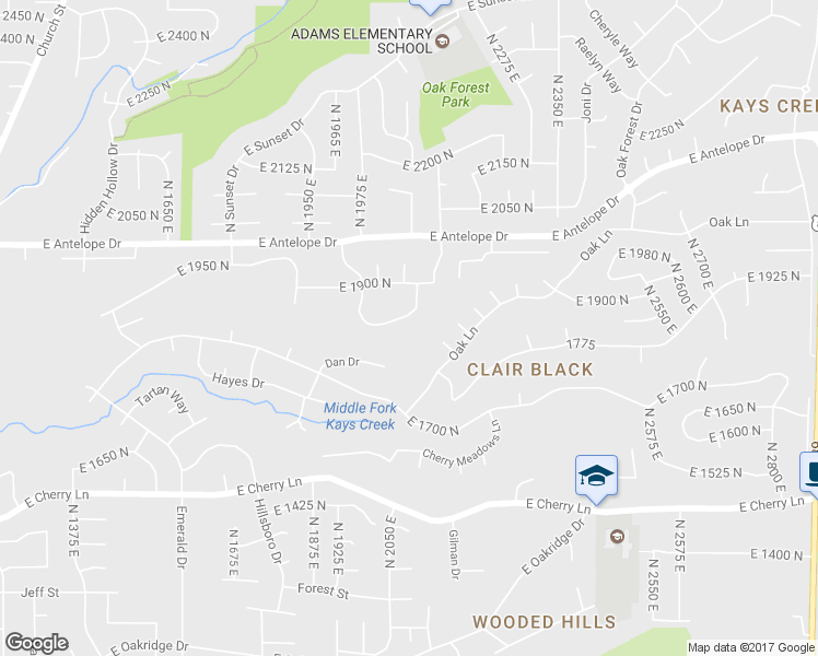 map of restaurants, bars, coffee shops, grocery stores, and more near 2072 Forest Ridge Drive in Layton