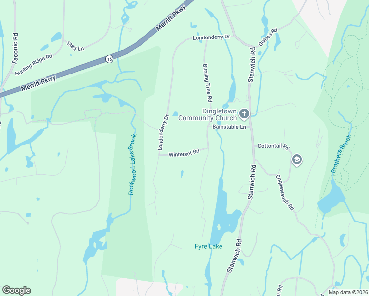map of restaurants, bars, coffee shops, grocery stores, and more near 9 Winterset Road in Greenwich