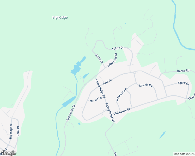 map of restaurants, bars, coffee shops, grocery stores, and more near 5 Turkey Ridge Road in East Stroudsburg