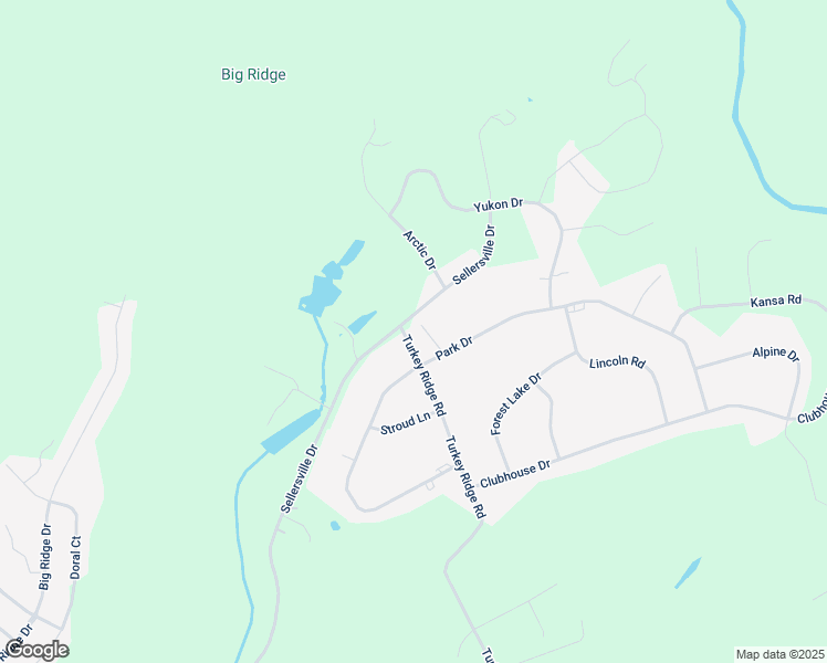 map of restaurants, bars, coffee shops, grocery stores, and more near 5 Turkey Ridge Road in East Stroudsburg