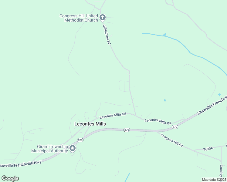 map of restaurants, bars, coffee shops, grocery stores, and more near 8962 Gillingham Road in Frenchville