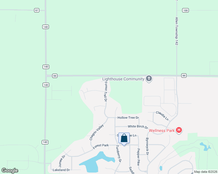 map of restaurants, bars, coffee shops, grocery stores, and more near 3815 Forest Trail Drive in Findlay