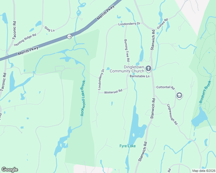 map of restaurants, bars, coffee shops, grocery stores, and more near 9 Winterset Road in Greenwich