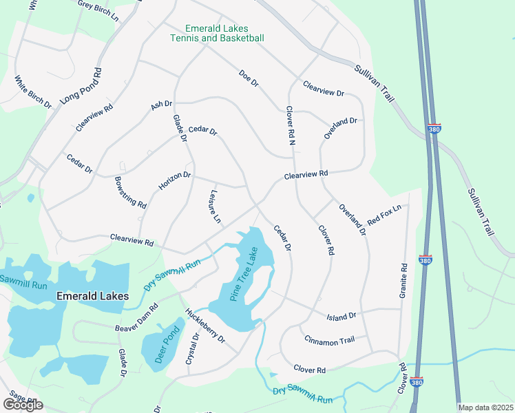 map of restaurants, bars, coffee shops, grocery stores, and more near 4407 Cedar Dr in Long Pond