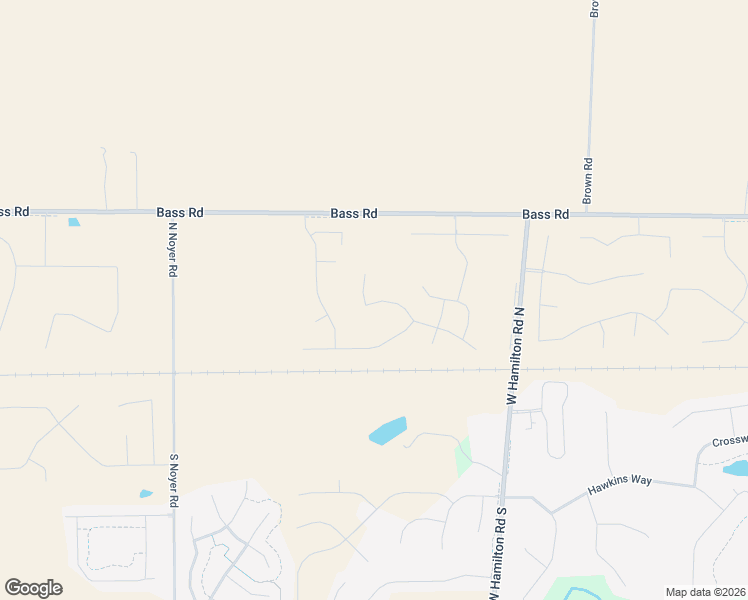 map of restaurants, bars, coffee shops, grocery stores, and more near 13017 Bass Road in Fort Wayne