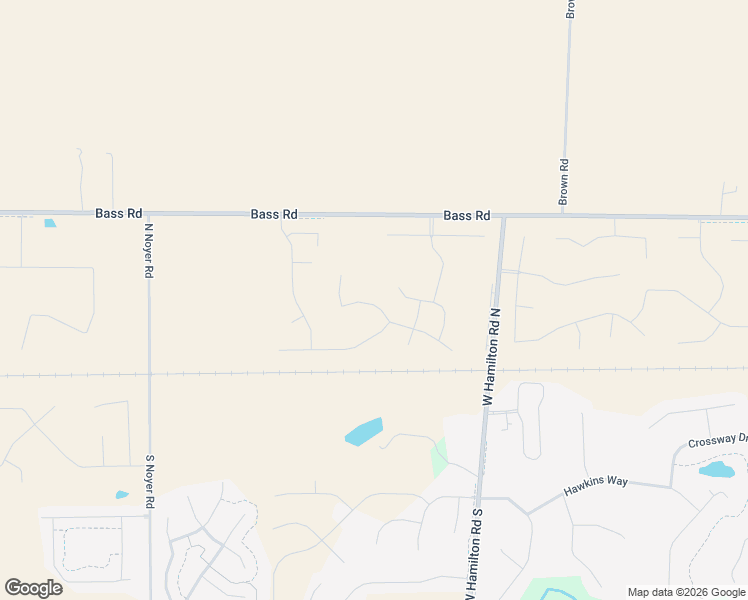 map of restaurants, bars, coffee shops, grocery stores, and more near 13017 Bass Road in Fort Wayne