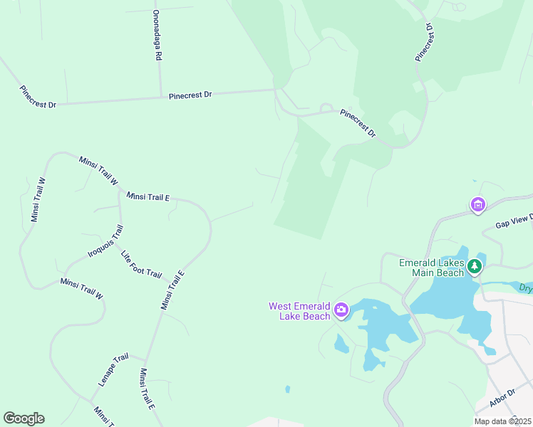 map of restaurants, bars, coffee shops, grocery stores, and more near 162 Skytop Road in Pocono Pines