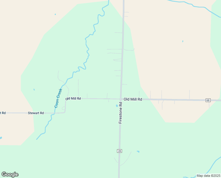 map of restaurants, bars, coffee shops, grocery stores, and more near 6888 Firestone Road in Spencer